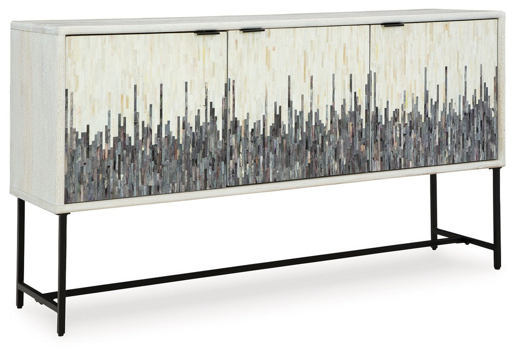 Freyton - Accent Cabinet - White / Gray