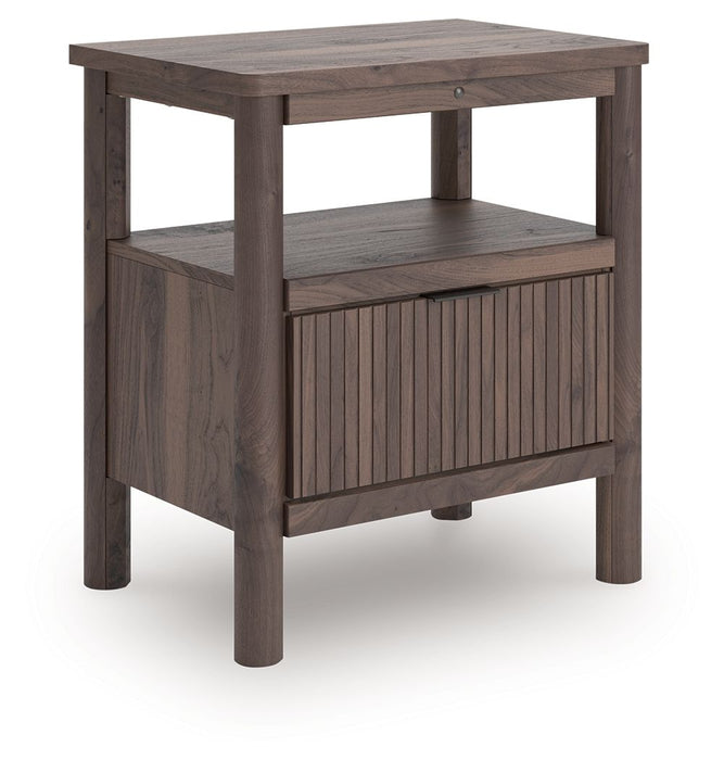 Pamytta - One Drawer Night Stand - Brown