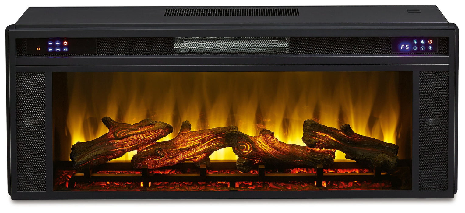 Entertainment Accessories - Black - Fireplace Insert - Rectangular