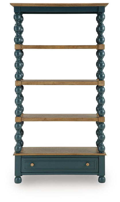 Finnworth - Bookcase - Blue / Brown