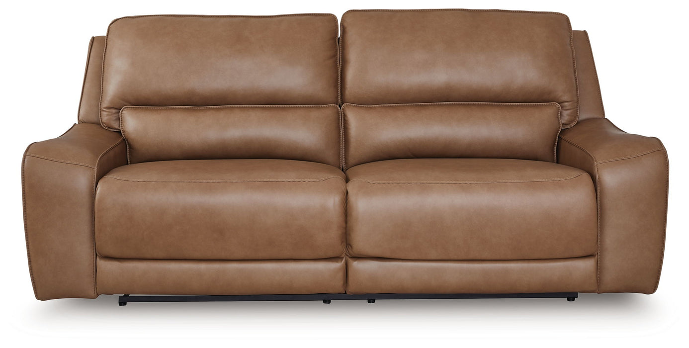 DeepWakes - Caramel - 2 Seat Power Reclining Sofa Adjustable Headrest