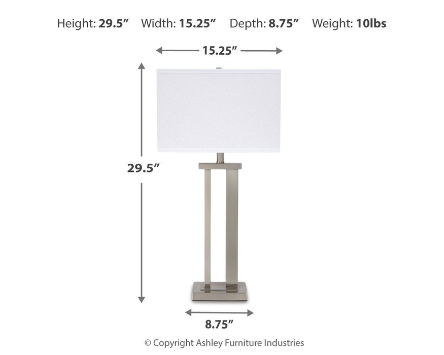 Aniela - Metal Table Lamp Set
