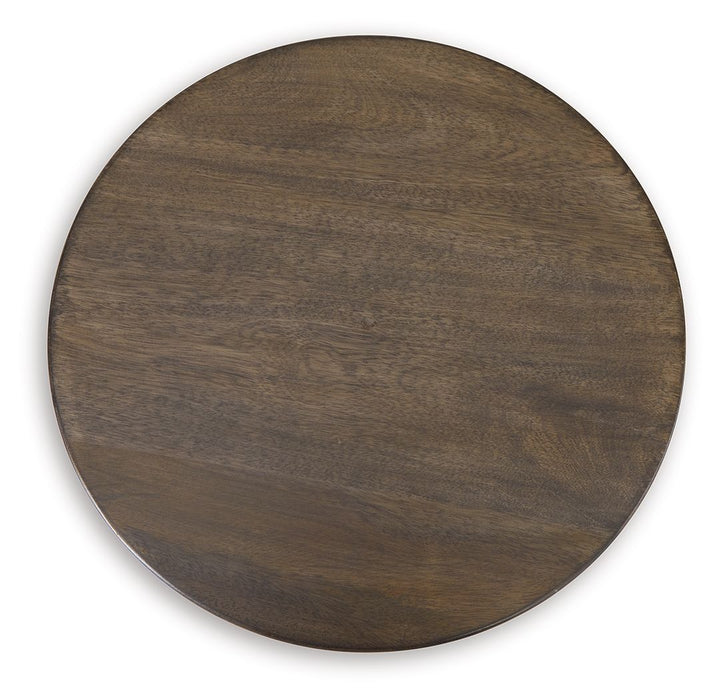 Hadcher - Accent Table - Cream / Brown