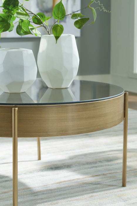 Jettaya - Occasional Table Set (Set of 3) - Brushed Brass