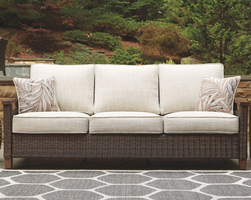 Paradise Trail - Medium Brown - Sofa with Cushion