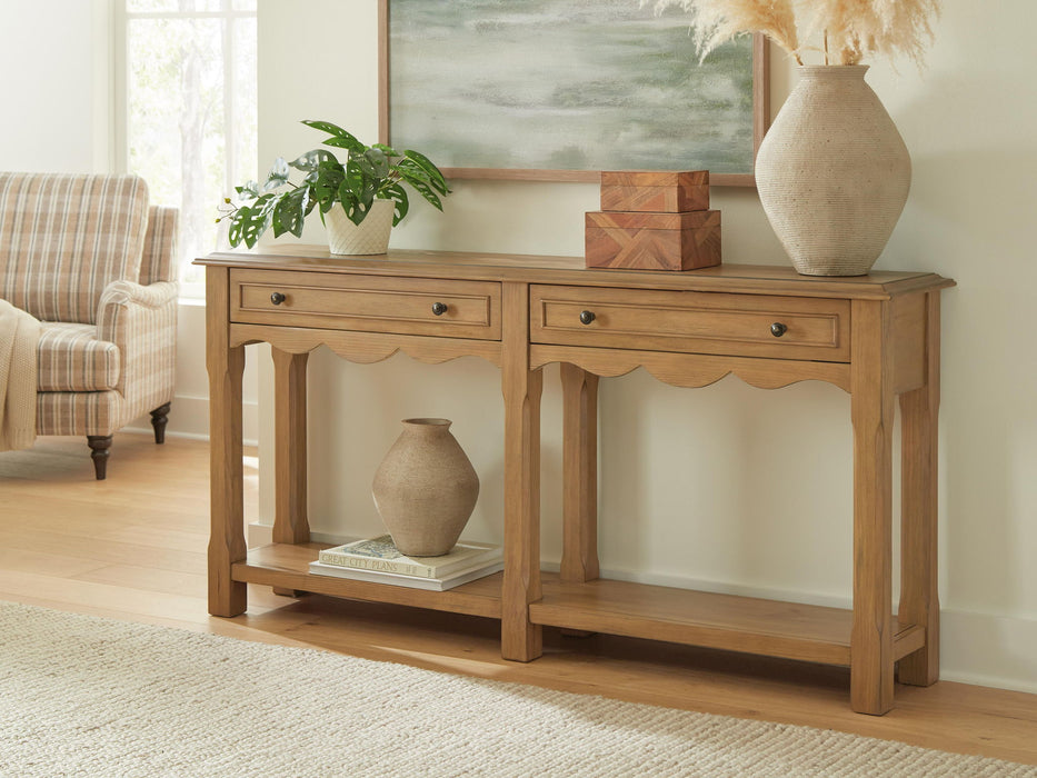 Whitmund - Console Sofa Table - Light Brown